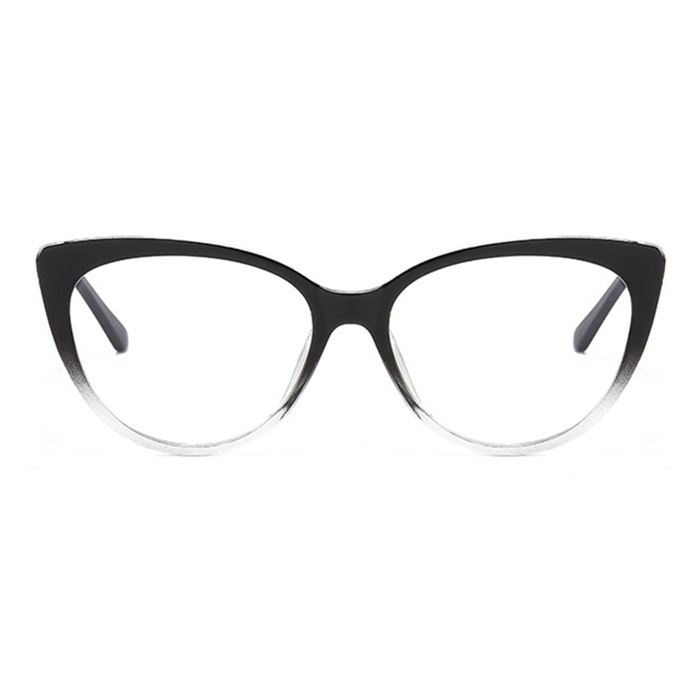 Óculos de Computador Femininos Techsuit F5018-C7, Anti-Luz Azul, Pretos Transparentes
