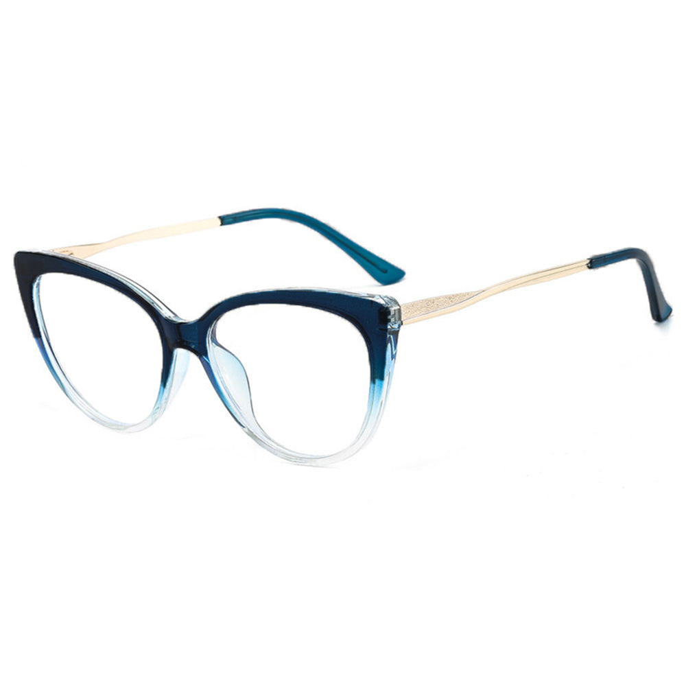 Óculos de Computador Femininos Techsuit F5018-C8, Anti-Luz Azul, Azuis