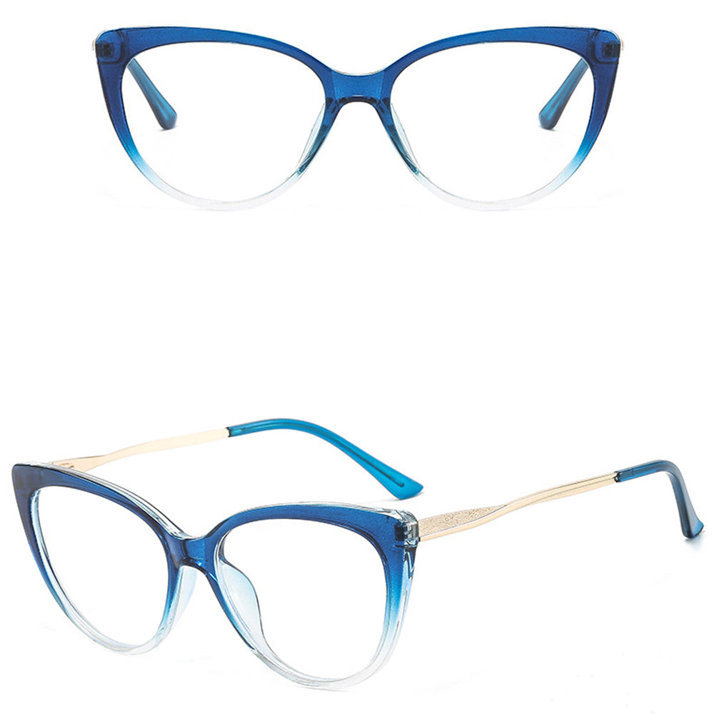 Óculos de Computador Femininos Techsuit F5018-C8, Anti-Luz Azul, Azuis