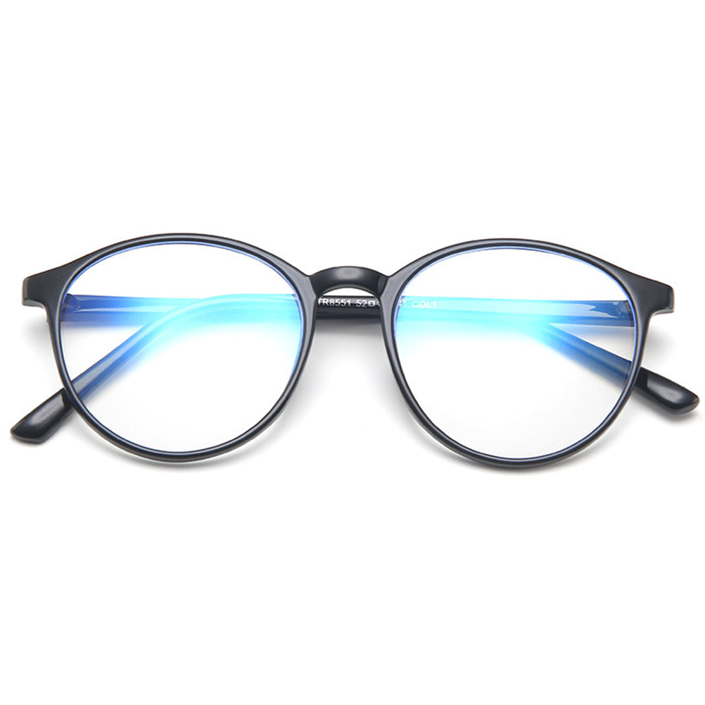 Óculos de Computador Femininos Techsuit F8551-C2, Anti-Luz Azul, Pretos