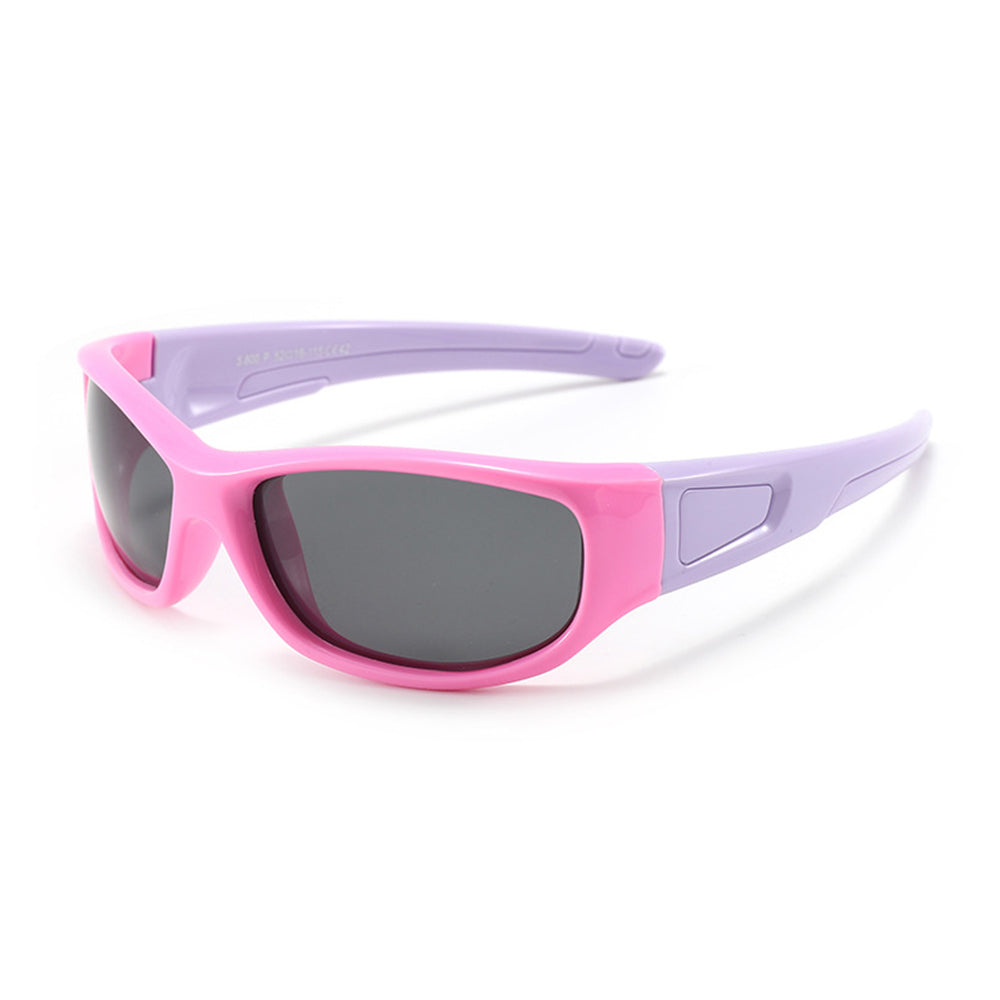 Óculos de Sol Desportivos para Crianças Techsuit 800-C42, Polarizados, Rosa Roxo
