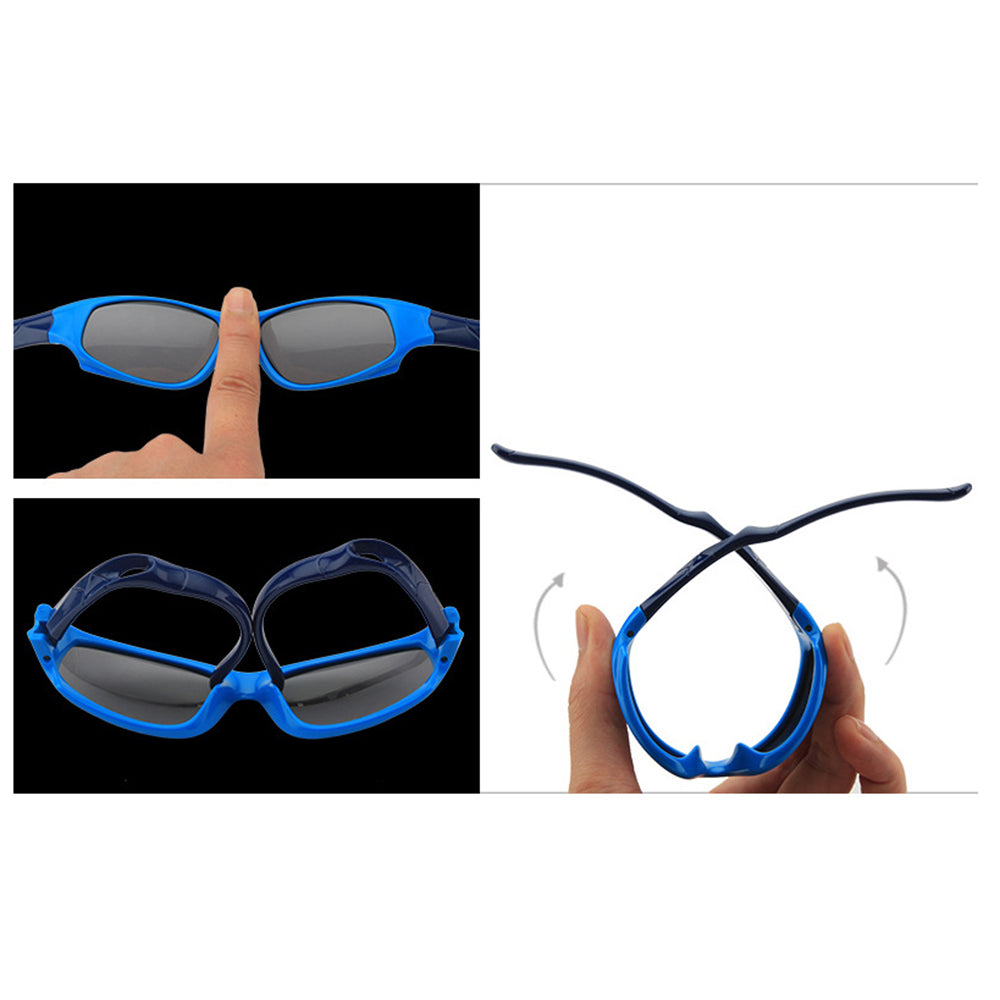 Óculos de Sol Desportivos para Crianças Techsuit 800-C42, Polarizados, Rosa Roxo
