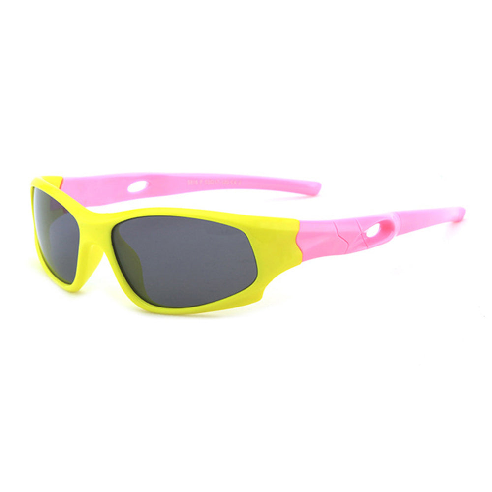 Óculos de Sol Desportivos para Crianças Techsuit 816-C2, Polarizados, Amarelo Rosa
