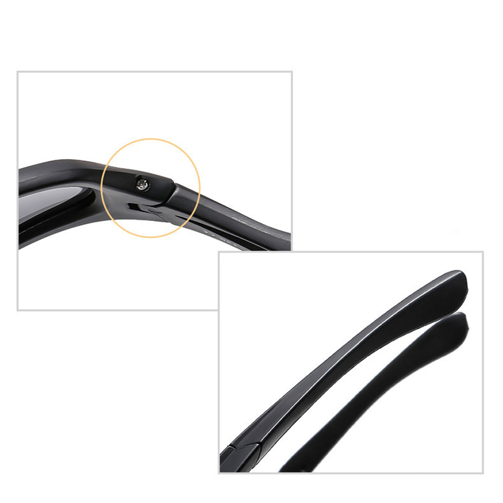 Óculos de Ciclismo Unissexo Techsuit 9309, Polarizados, Preto Castanho