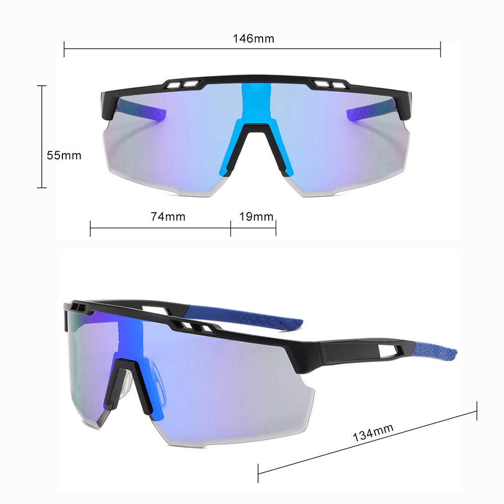 Óculos de Ciclismo Unissexo Techsuit 9963, Pretos
