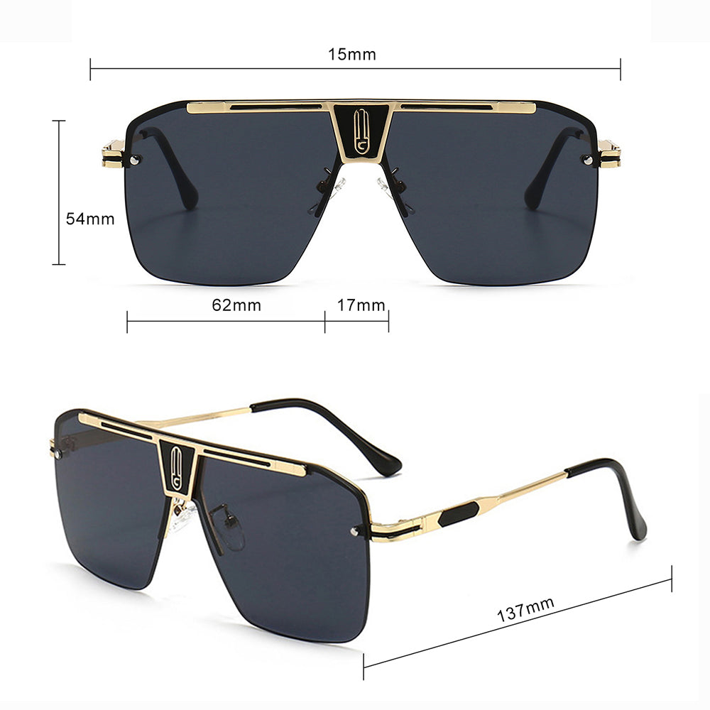 Óculos de Sol Homem Techsuit 2576, Preto Cinzento Azul