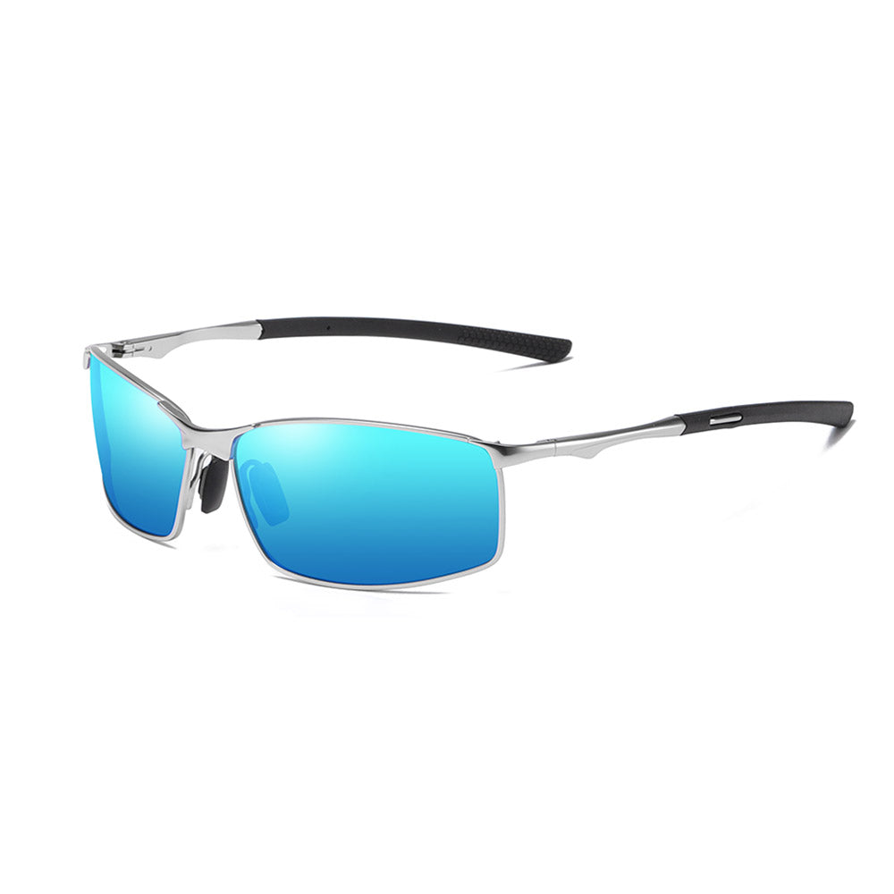 Óculos de Sol Homem Techsuit 559, Polarizados, Proteção UV, Prateados Azuis