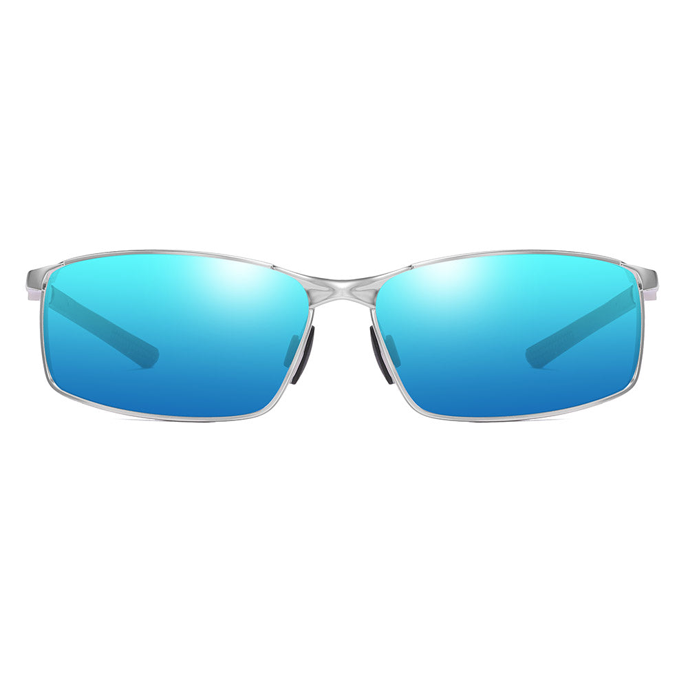 Óculos de Sol Homem Techsuit 559, Polarizados, Proteção UV, Prateados Azuis