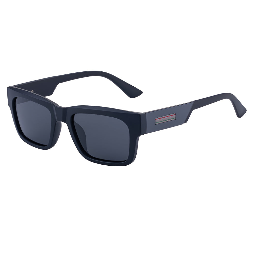 Óculos de Sol Homem Techsuit 8491, Polarizados, Proteção UV, Preto Mate Cinza