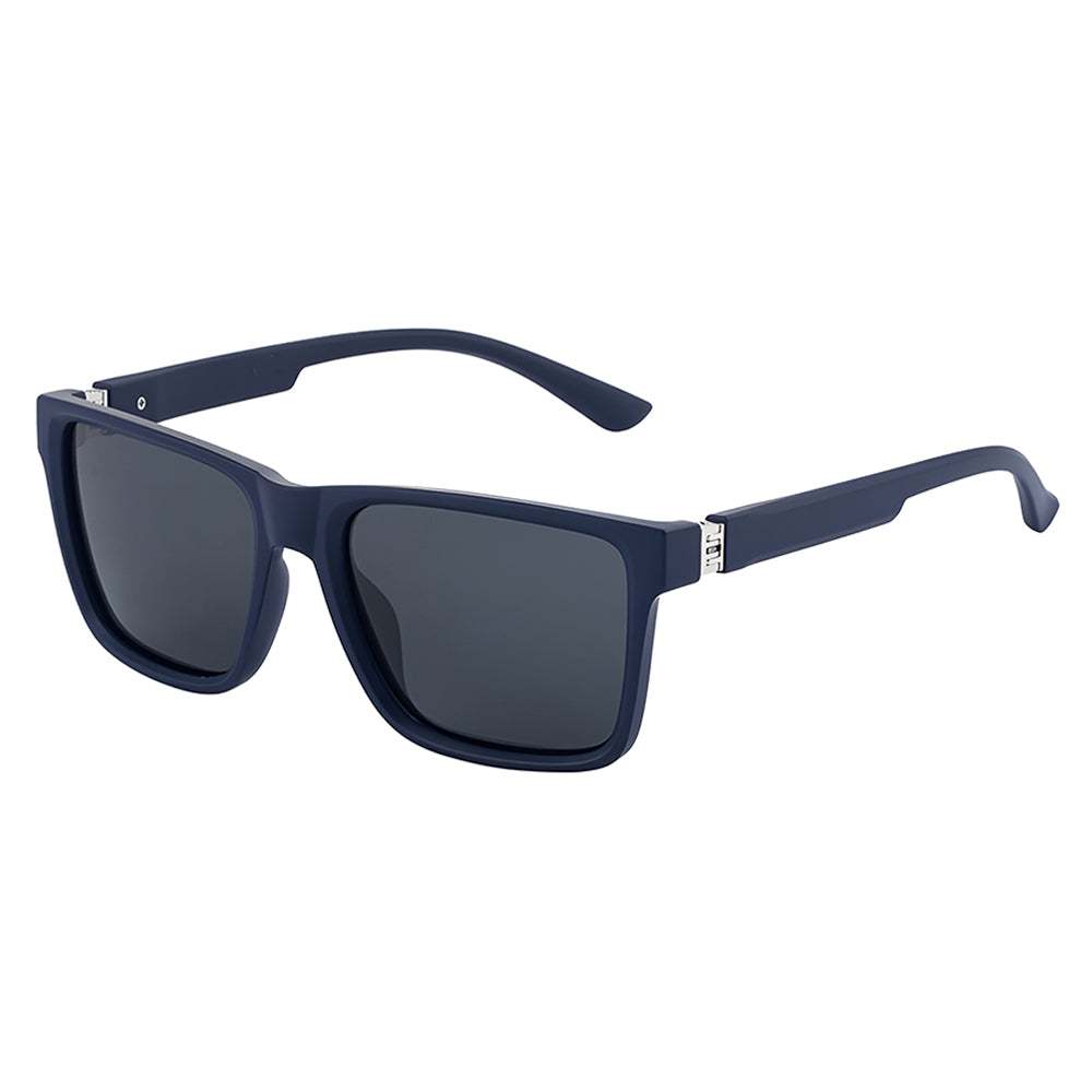 Óculos de Sol Homem Techsuit 8506, Polarizados, Proteção UV, Azul Mate Cinza