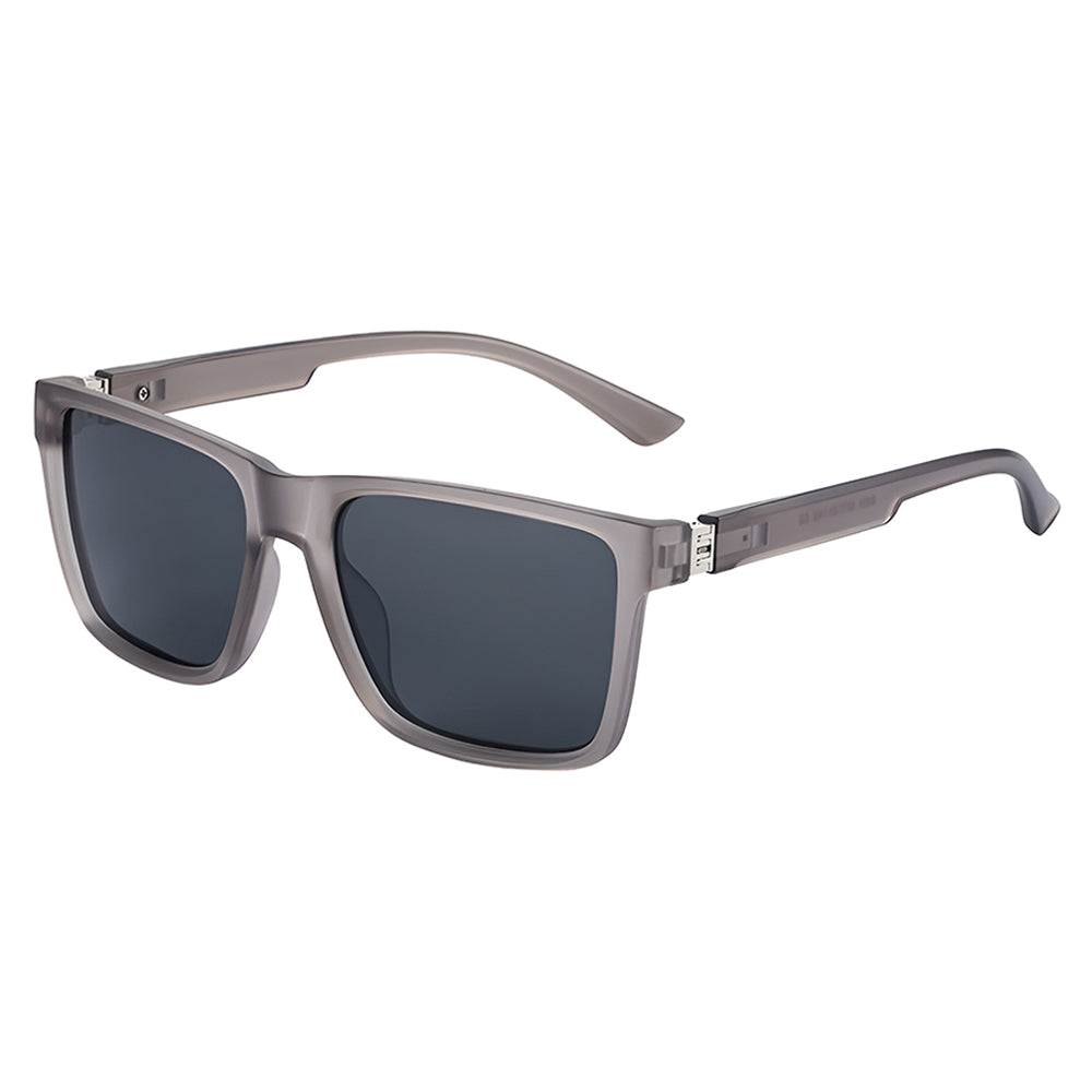 Óculos de Sol Homem Techsuit 8506, Polarizados, Proteção UV, Cinza Mate