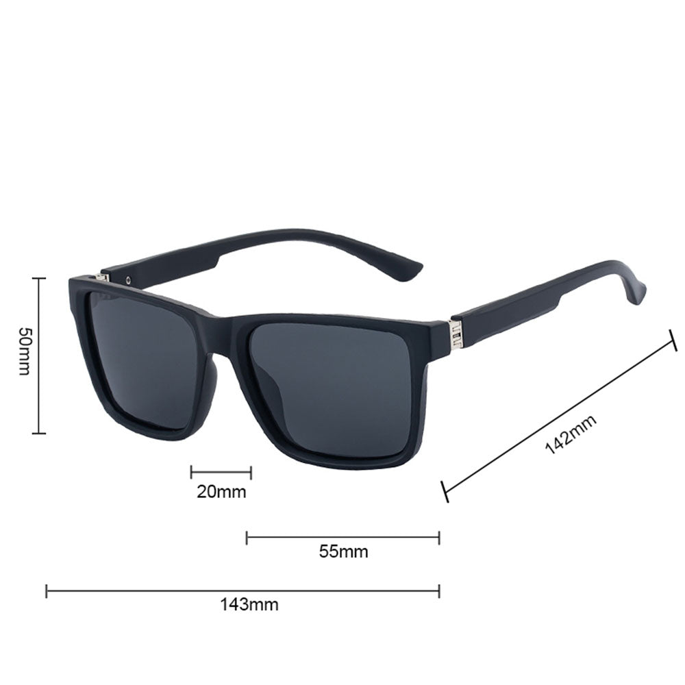 Óculos de Sol Homem Techsuit 8506, Polarizados, Proteção UV, Cinza Mate