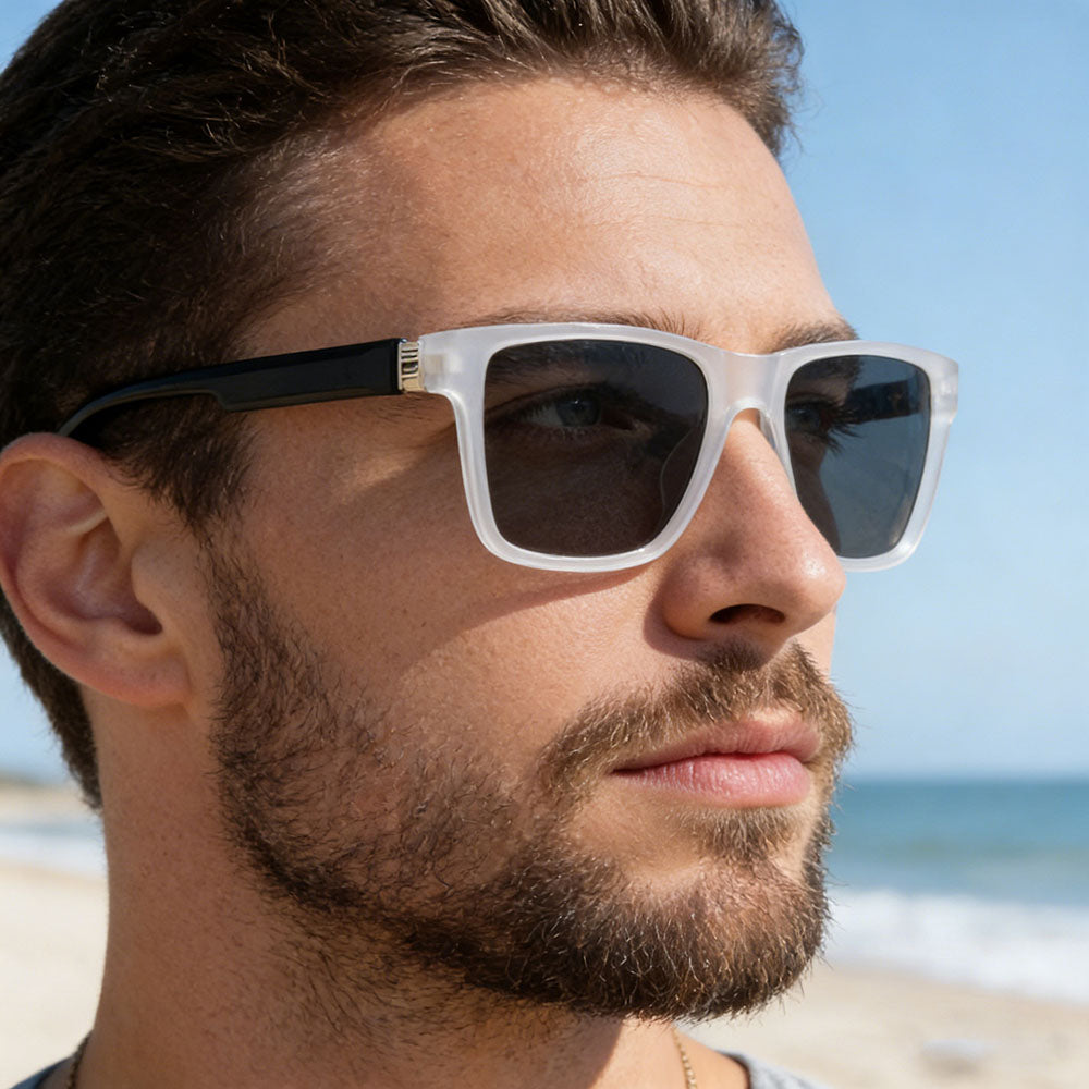 Óculos de Sol Homem Techsuit 8506, Polarizados, Proteção UV, Preto Mate