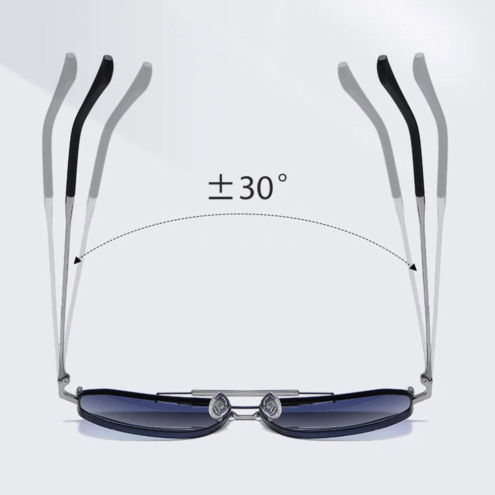 Óculos de Sol Homem Techsuit 8538, Polarizados, Proteção UV, Cinza Castanho