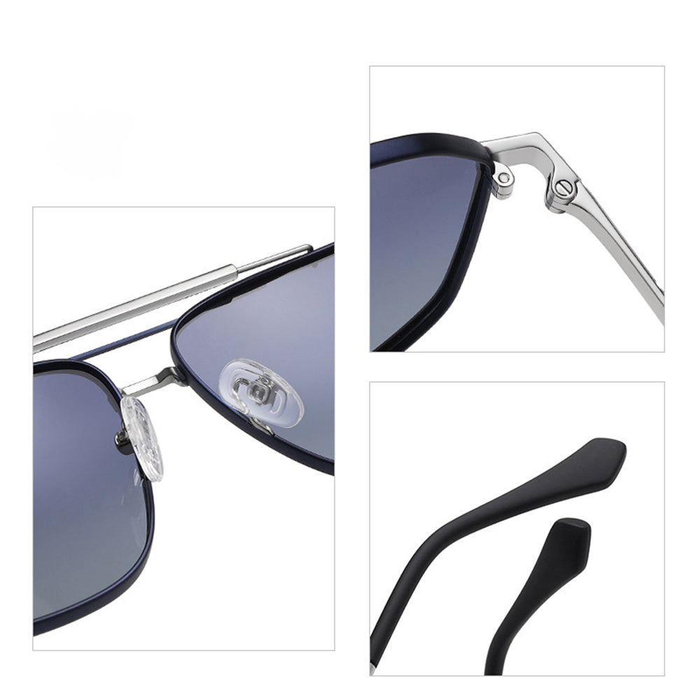 Óculos de Sol Homem Techsuit 8538, Polarizados, Proteção UV, Cinza Castanho