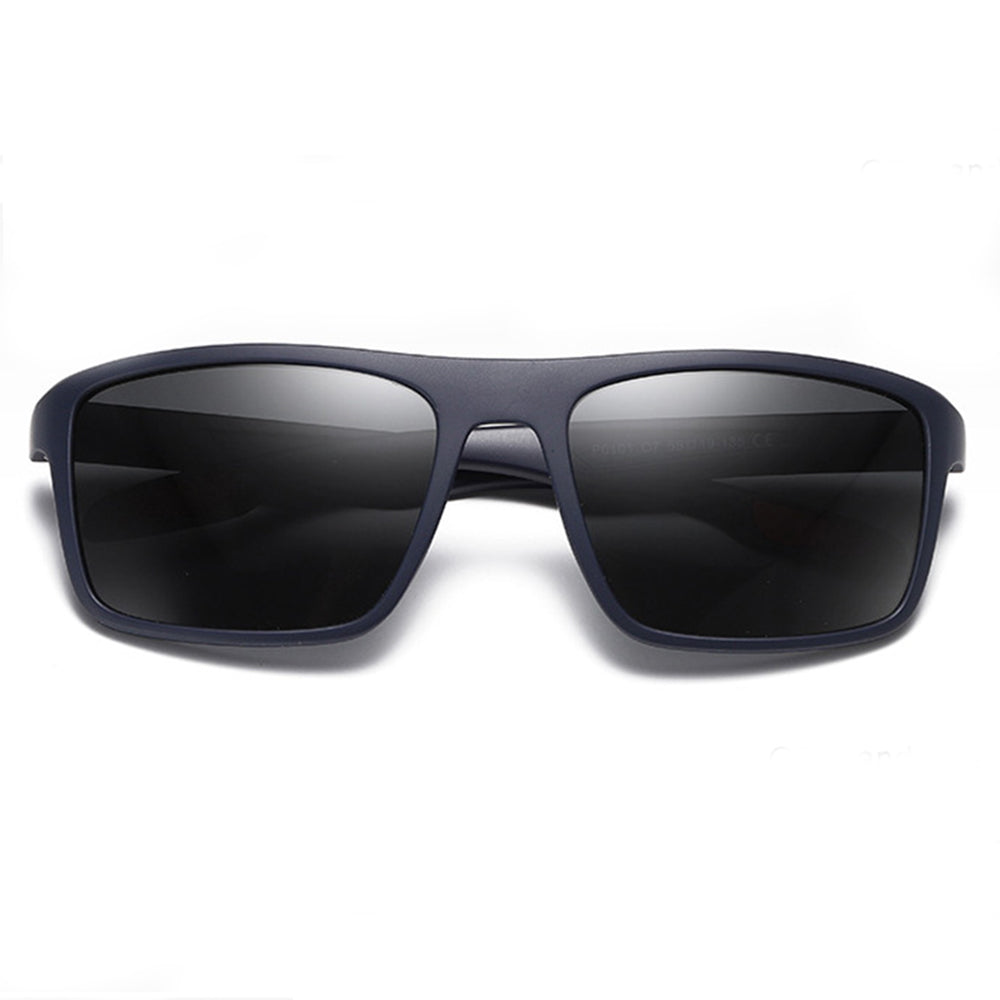 Óculos de Sol Masculinos Techsuit TR90 (MM101), Polarizados, Proteção UV, Azuis Vermelhos