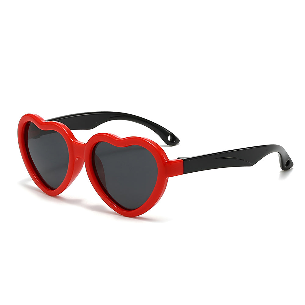 Óculos de Sol Criança Techsuit 23070, Polarizados, Proteção UV, Preto Vermelho