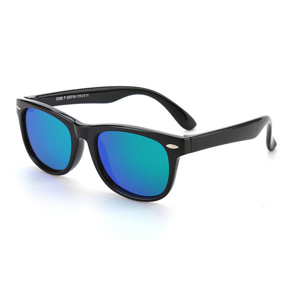 Óculos de Sol Criança Techsuit D802, Polarizados, Proteção UV, Vermelhos Pretos Verdes