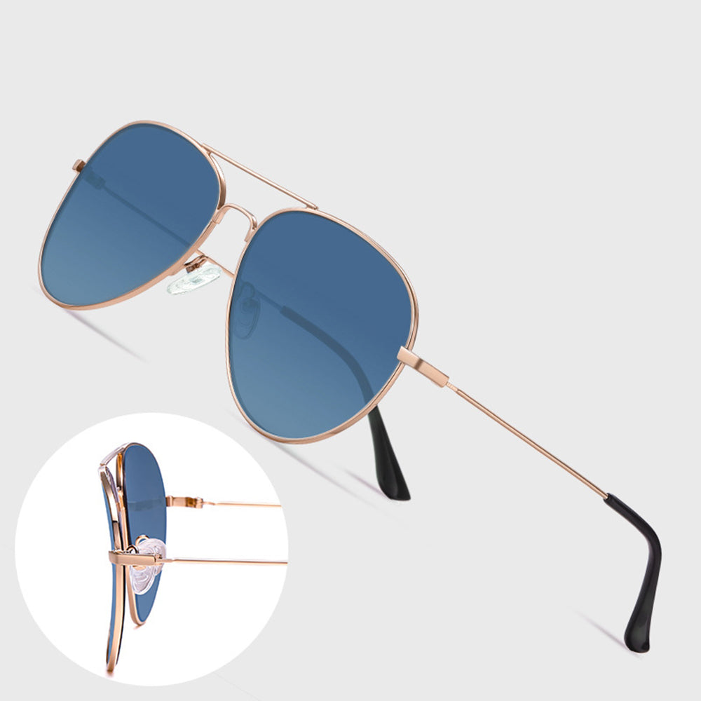 Óculos de Sol Unissexo Techsuit 3025, Proteção UV, Dourado Castanho