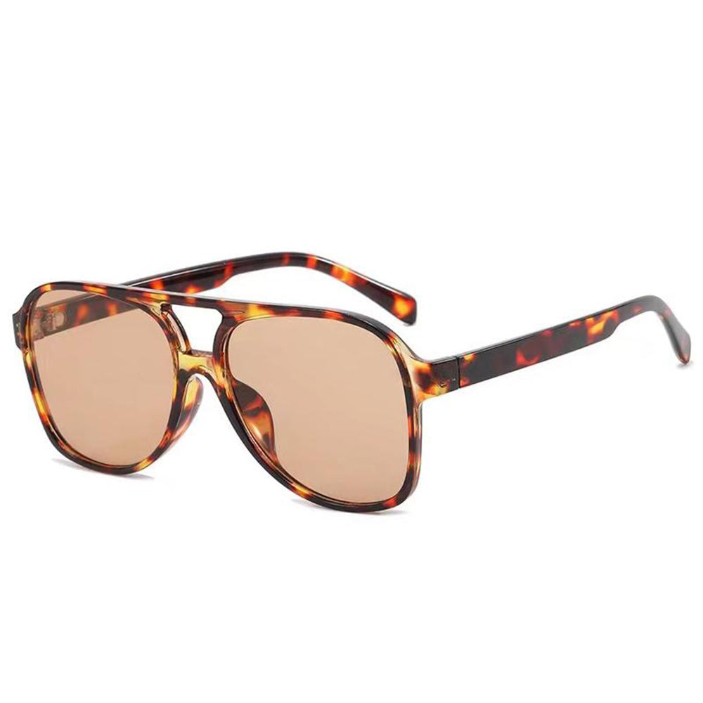 Óculos de Sol Unissexo Techsuit 98061, Proteção UV, Castanho Bege Laranja