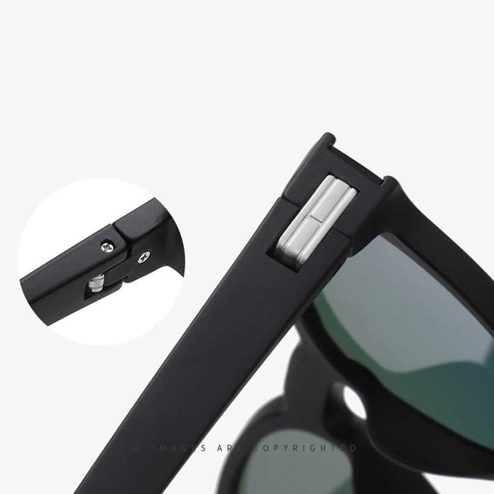 Óculos de Sol Unissexo Techsuit TR7545, Polarizados, Proteção UV, Preto Cinza
