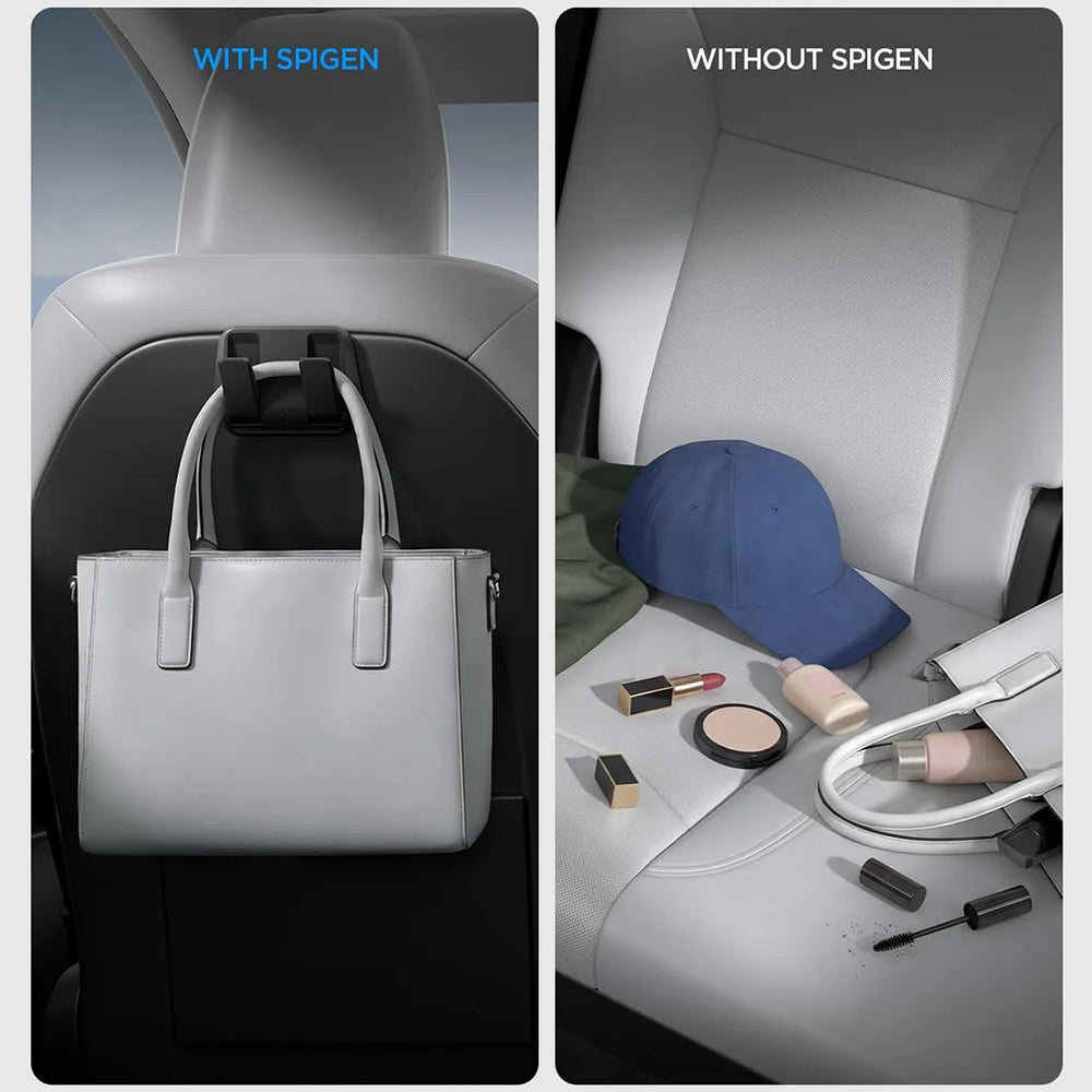 Organizador Auto Spigen com montagem na parte de trás do banco para Tesla Y / 3, Conjunto de 2 peças ACP11563