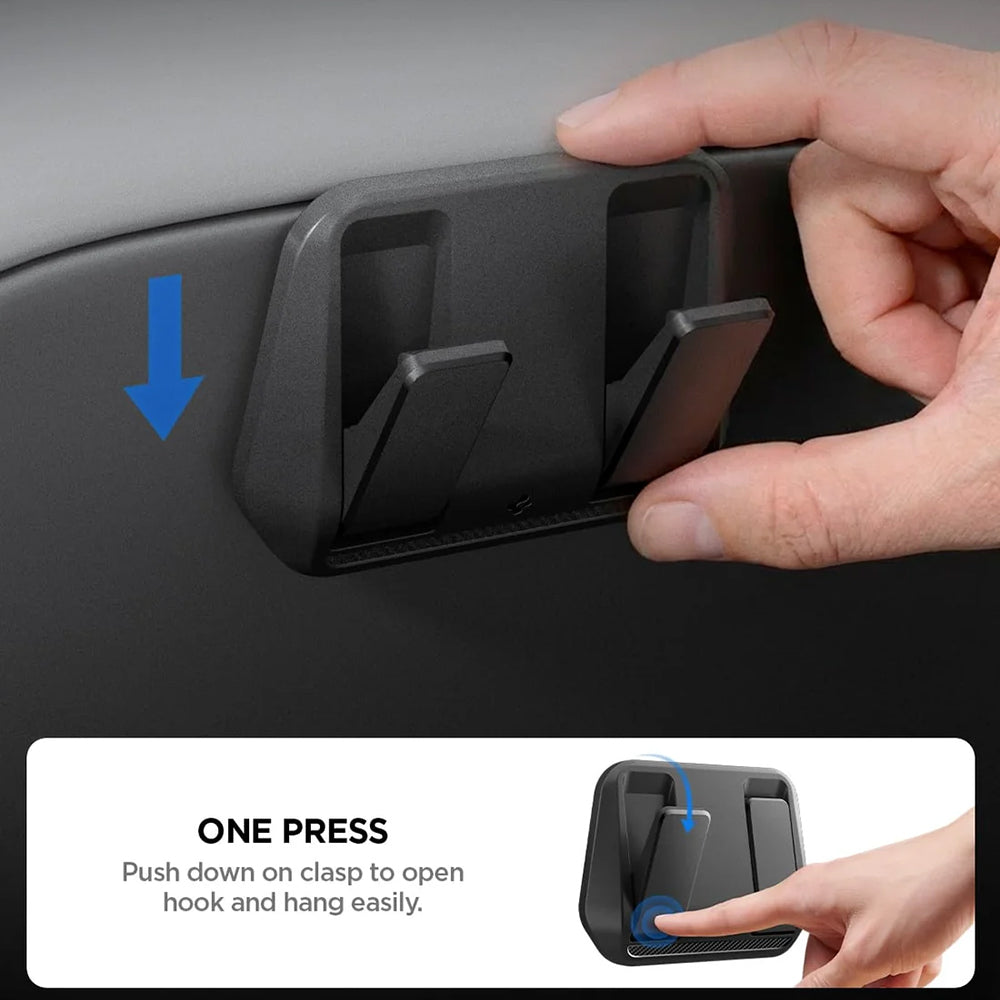 Organizador Auto Spigen com montagem na parte de trás do banco para Tesla Y / 3, Conjunto de 2 peças ACP11563