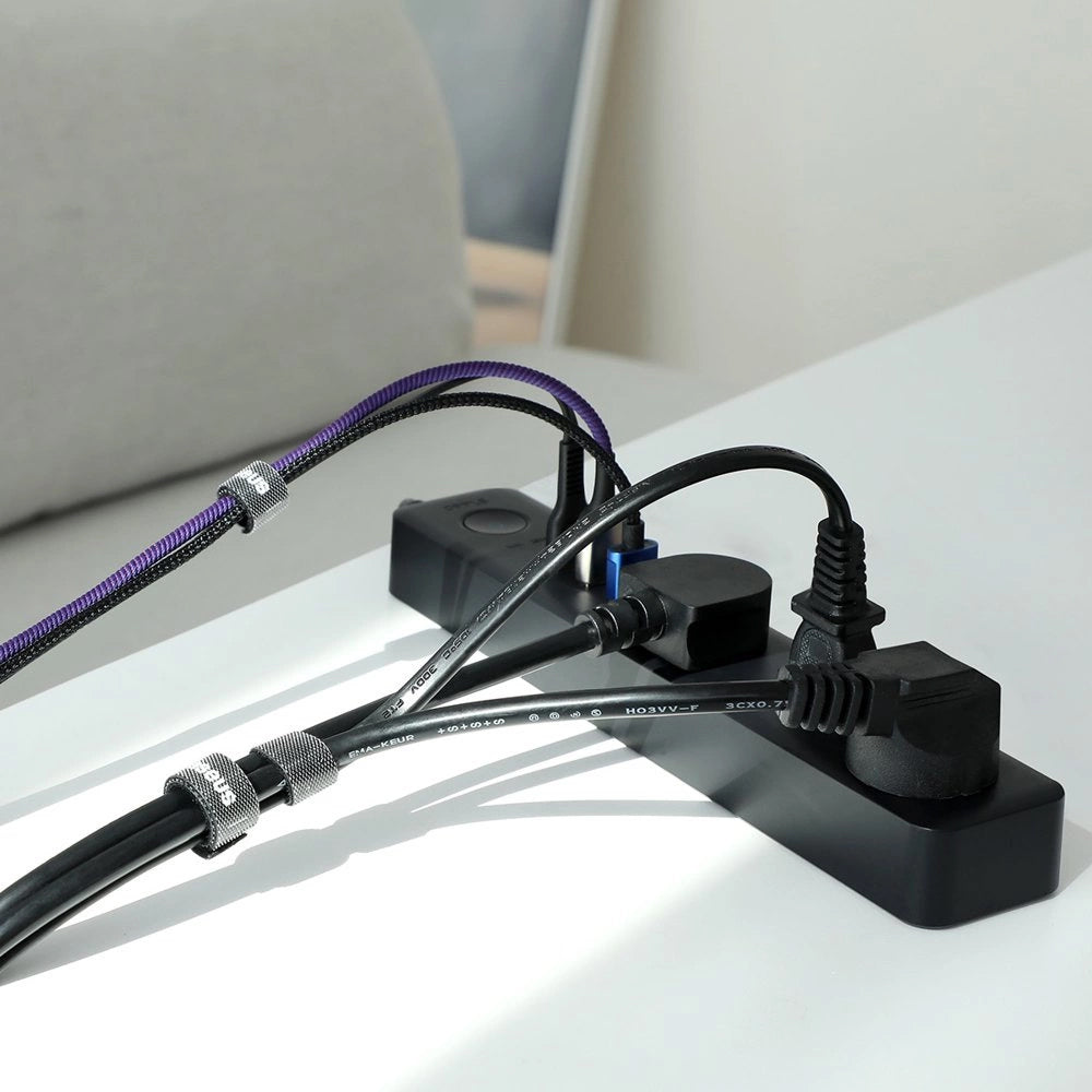 Organizador de Cabos Baseus Circle, Velcro, 1m, Preto ACMGT-E01