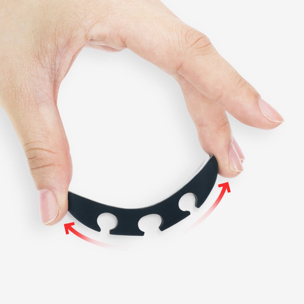 Organizador de Cabos Ringke, Conjunto de 4 peças, Preto