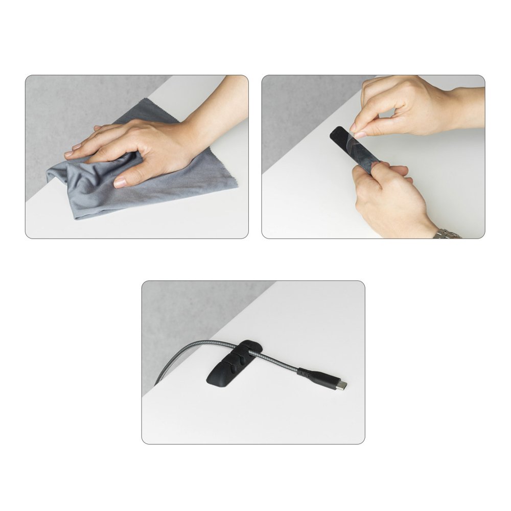 Organizador de Cabos Ringke, Conjunto de 4 peças, Preto