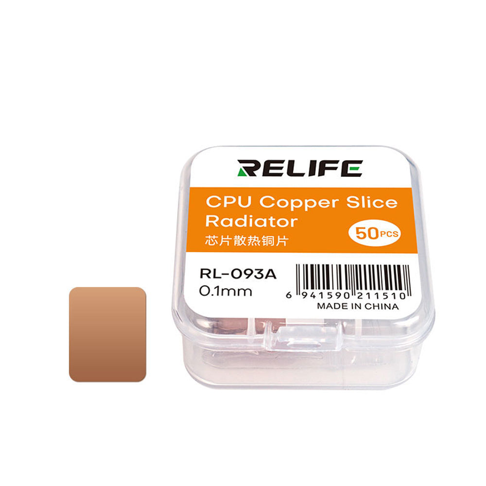 Pad Termocondutor Relife RL-093A, 0.1mm, Conjunto 50 peças