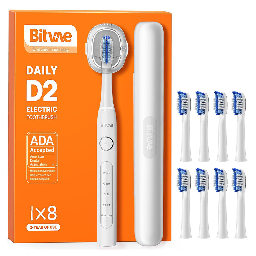 Escova de Dentes Elétrica Bitvae D2, Branca