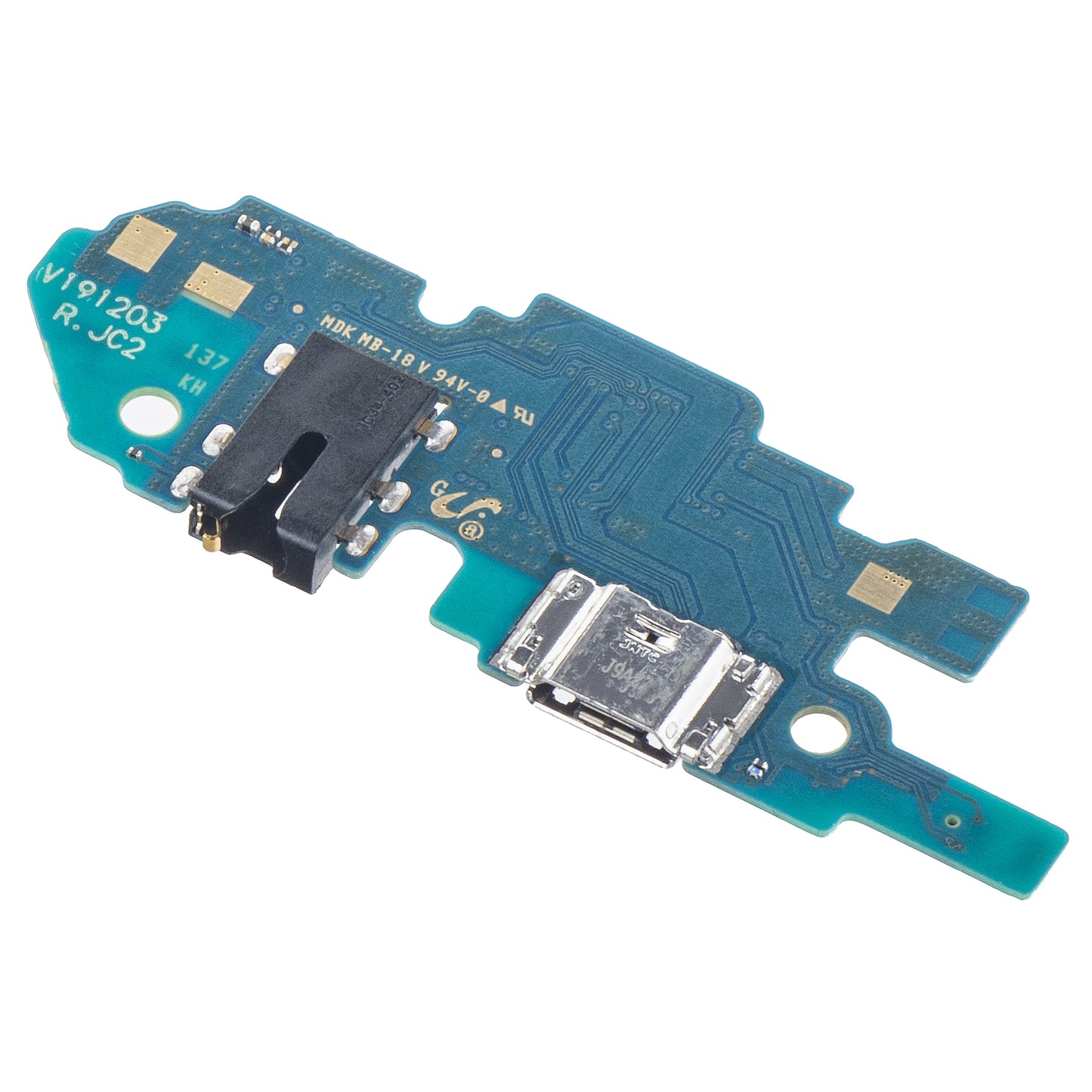 Placa com Conector de Carregamento - Áudio - Microfone Samsung Galaxy A10 A105, SUB 0.1