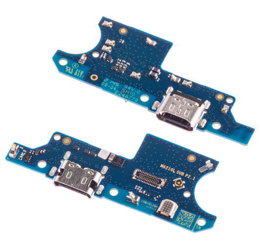 Placa do conetor de carregamento do microfone de alimentação do Motorola Moto E7, Service Pack 5P68C18240