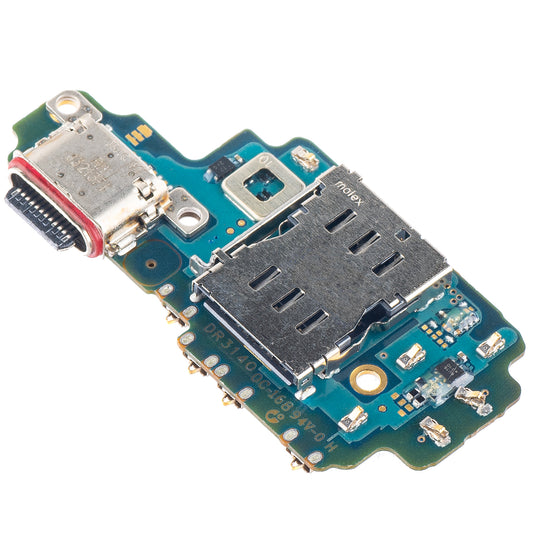 Placa com Conector de Carregamento - Microfone - Módulo Leitor de SIM Samsung Galaxy S23 Ultra S918