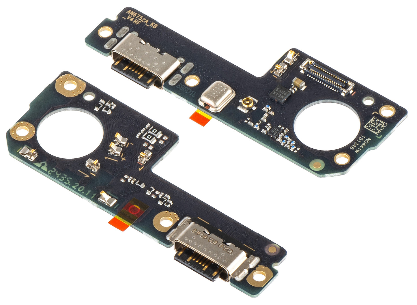 Placa com Conector de Carregamento - Microfone Xiaomi Redmi Note 13 5G, Service Pack 5600010N1700
