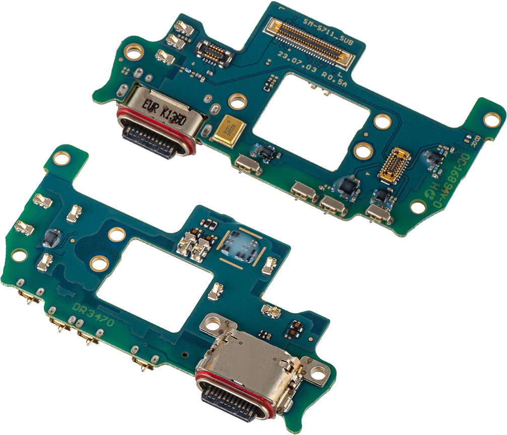 Samsung Galaxy S23 FE S711 - Placa de ligação de carregamento do microfone