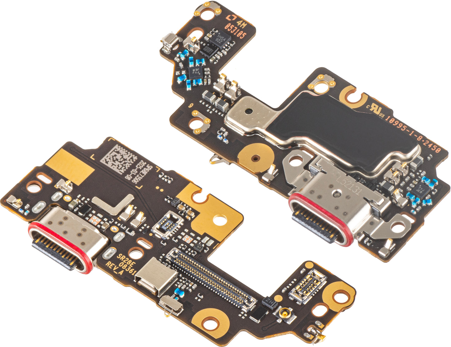 Placa com Conector de Carregamento - Microfone Motorola Razr 60, Service Pack 5B28C30077