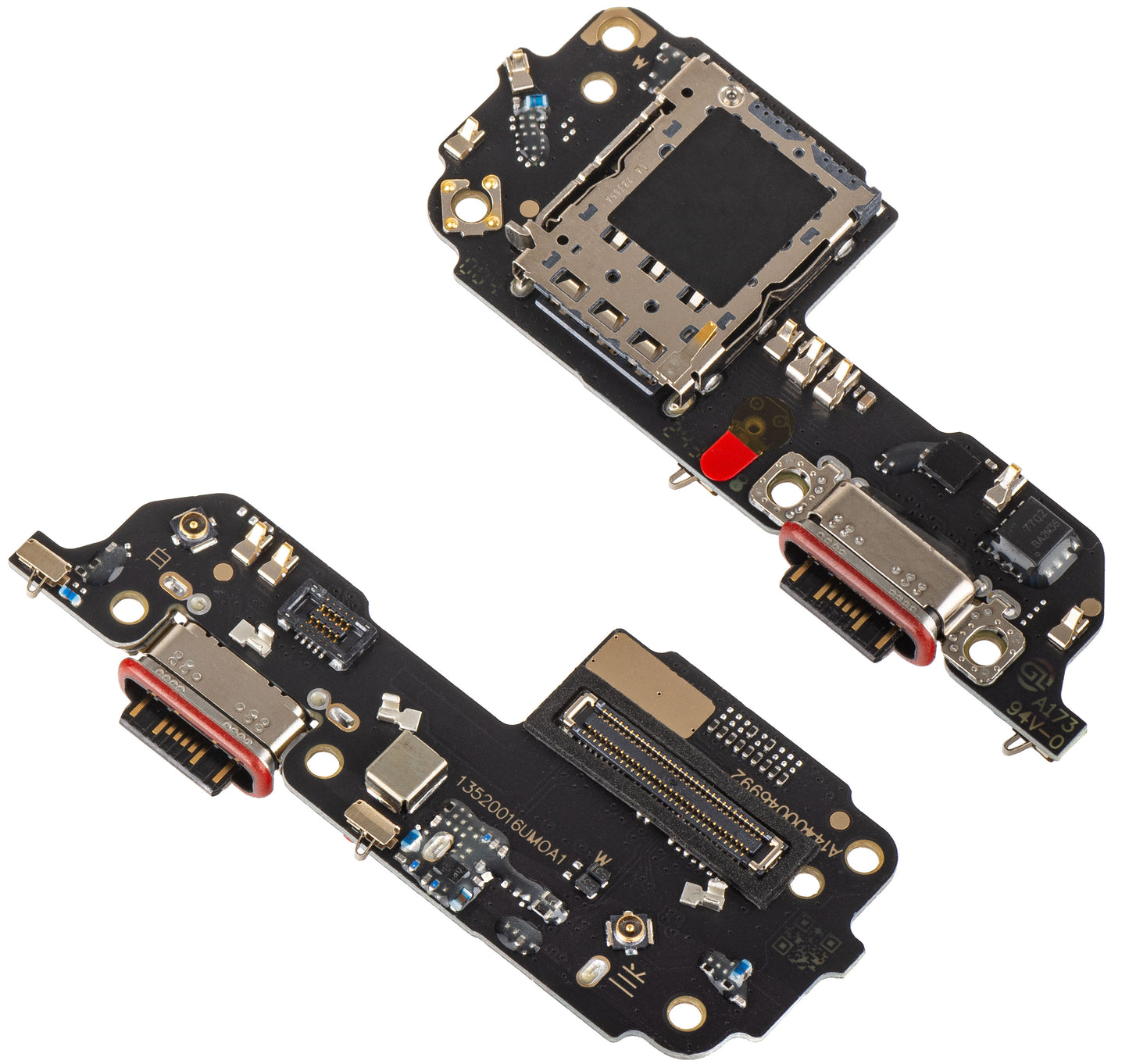 Placa com Conector de Carregamento - Microfone - Módulo Leitor de SIM Xiaomi Redmi Note 14 Pro+ 5G