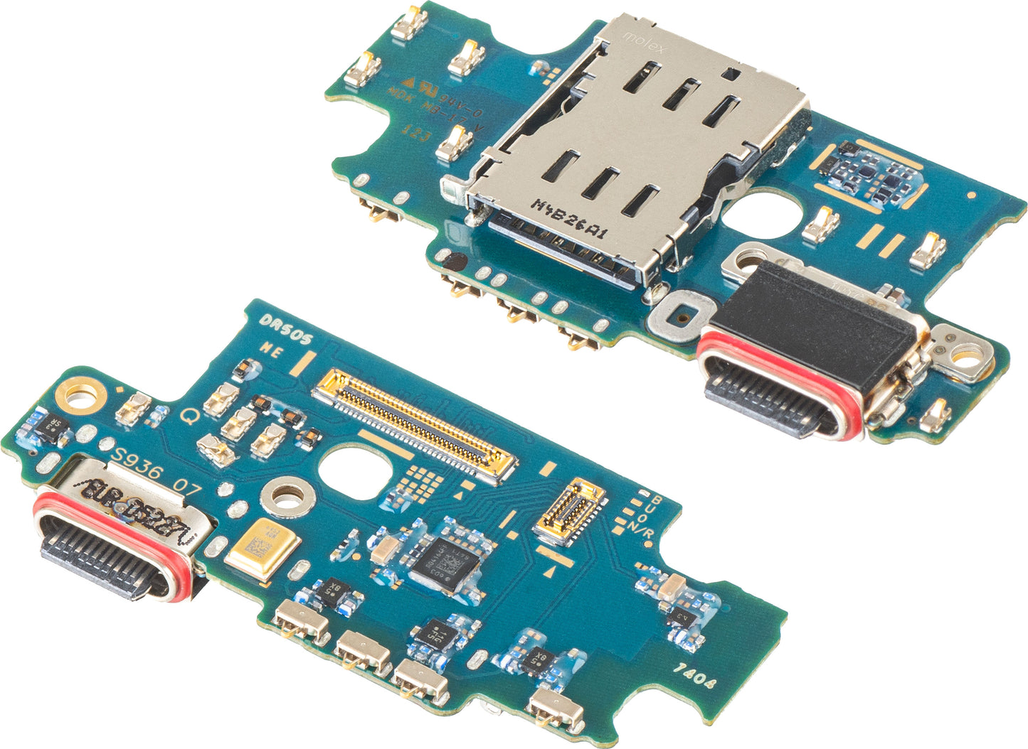 Placa com Conector de Carregamento - Microfone - Módulo Leitor SIM Samsung Galaxy S25+ S936, Swap GH96-18237A