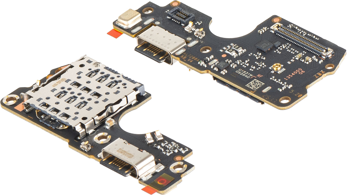 Placa com Conector de Carregamento - Microfone - Módulo Leitor SIM Xiaomi Redmi Note 14 Pro 4G, Service Pack 560004000O600