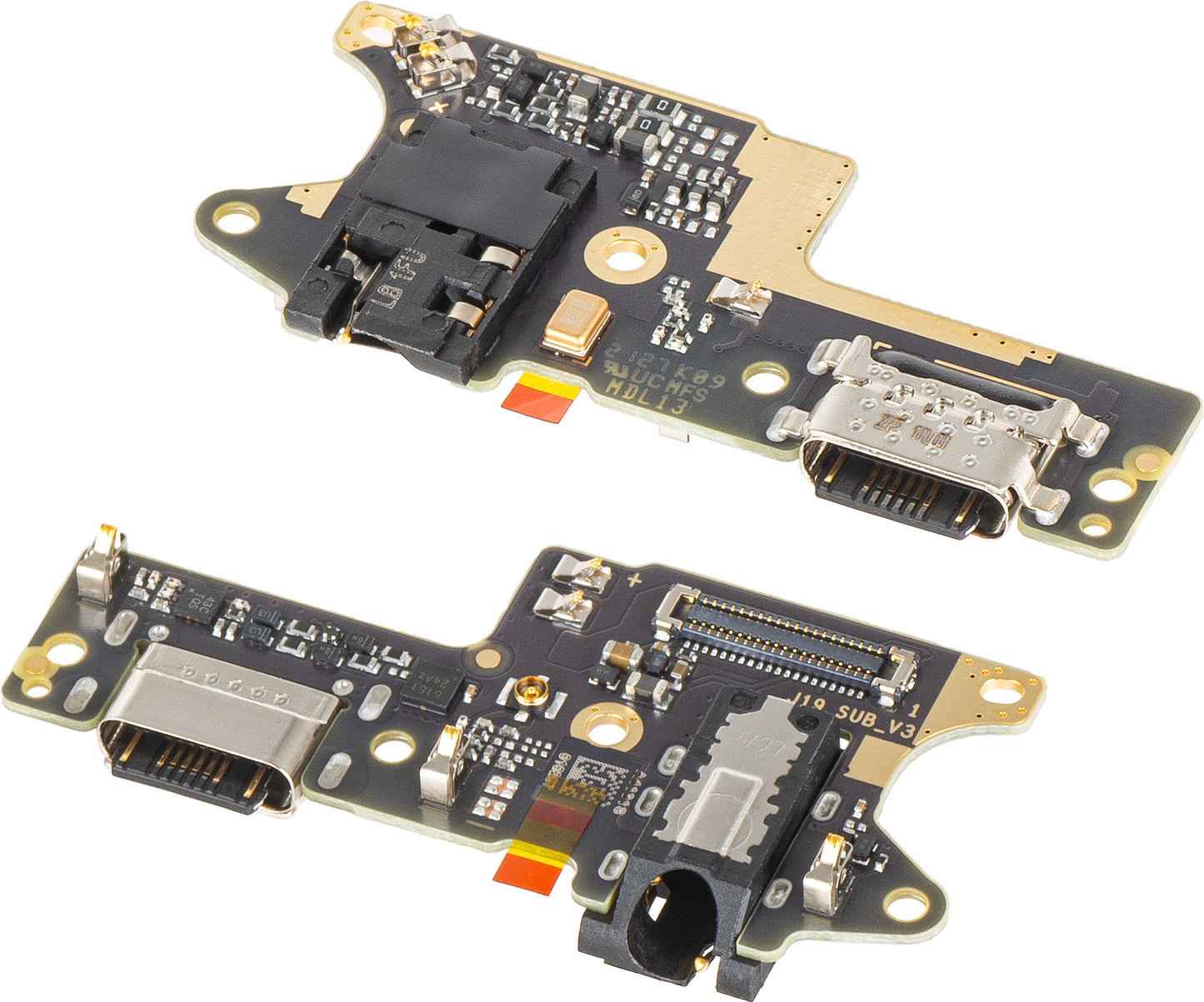 Placa com Conector de Carregamento - Áudio - Microfone Xiaomi Redmi 9, Service Pack 5600010J1900