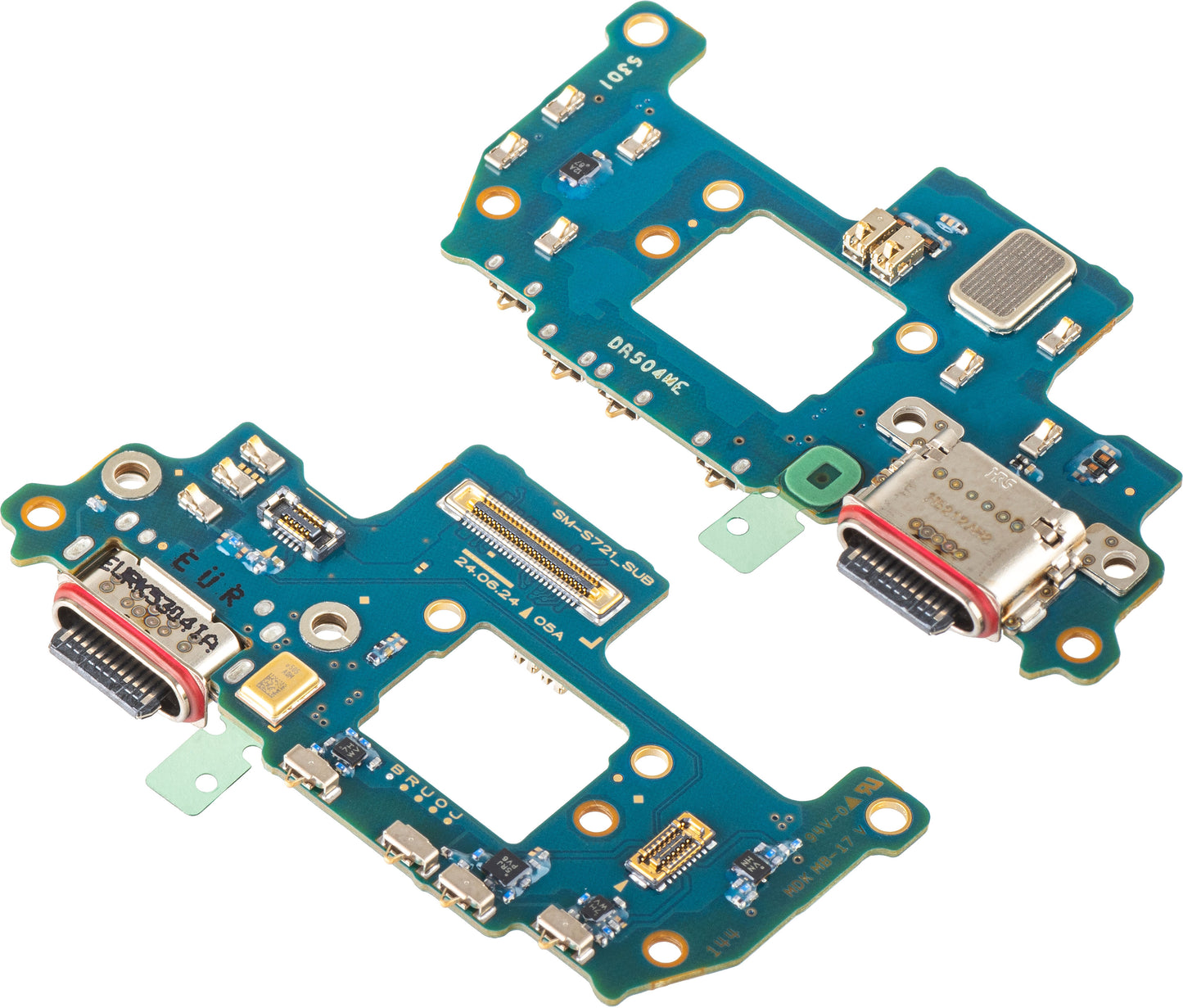 Placa com Conector de Carregamento - Microfone Samsung Galaxy S24 FE S721, Swap GH96-17724A