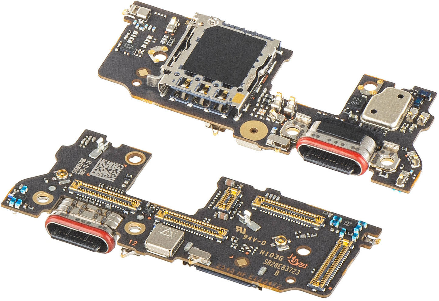 Placa com Conector de Carregamento - Microfone - Módulo Leitor SIM Motorola Edge 70 Ultra / Signature, Service Pack 5B28C31906