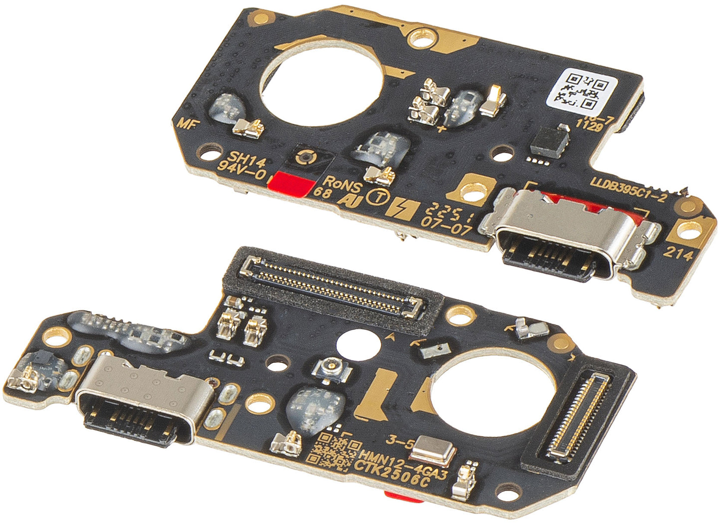 Placa com Conector de Carregamento - Microfone Xiaomi Redmi Note 12 4G