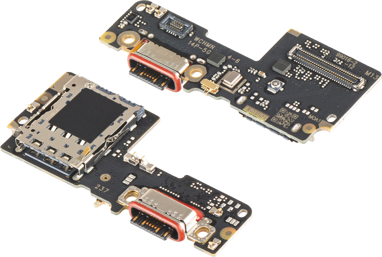 Placa com Conector de Carregamento - Microfone - Módulo Leitor de SIM Xiaomi Poco X7