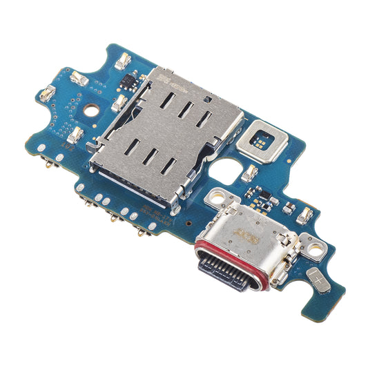 Placa com Conector de Carregamento - Microfone - Módulo Leitor de SIM Samsung Galaxy S21+ 5G G996