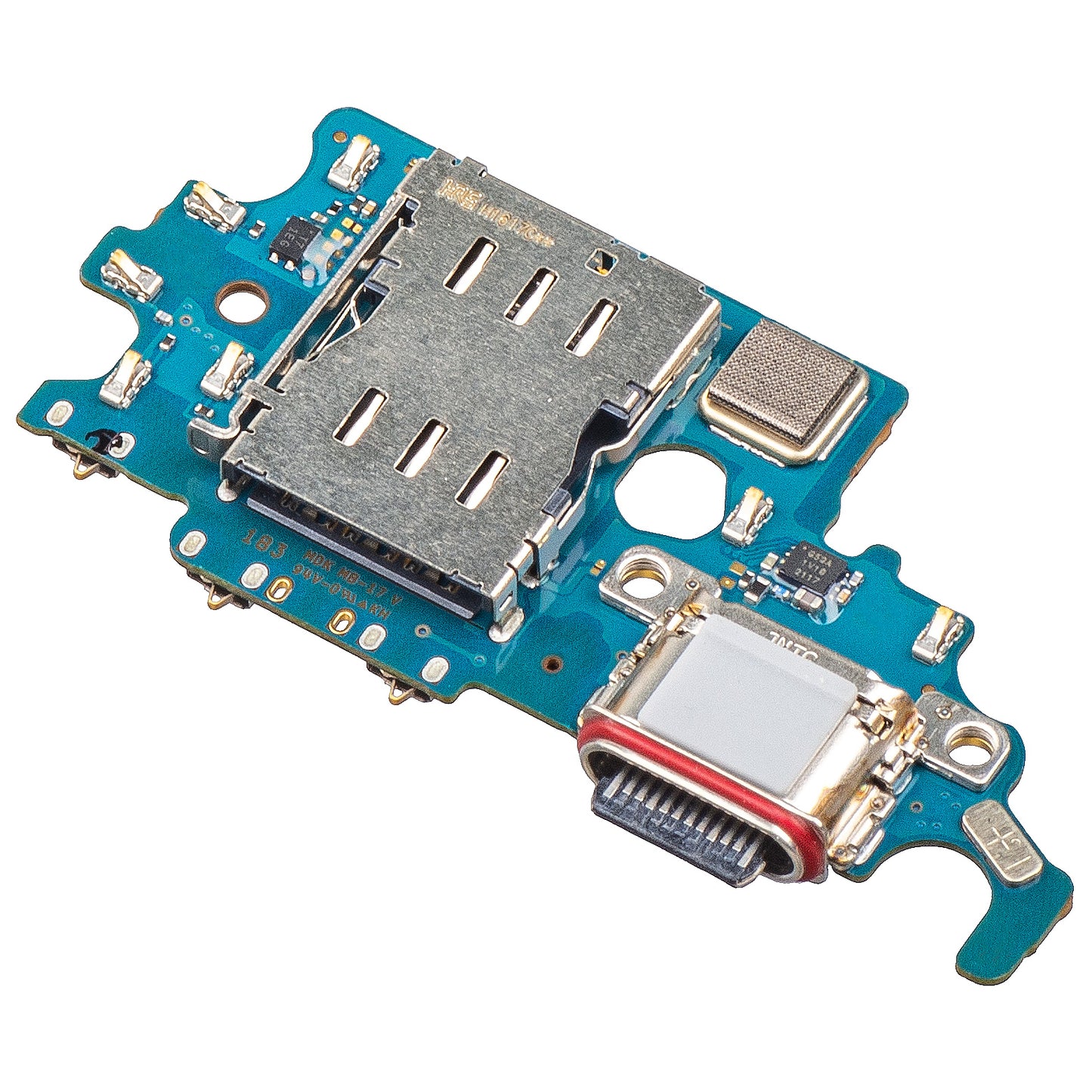 Placa com Conector de Carregamento - Microfone - Módulo Leitor SIM Samsung Galaxy S21 5G G991, Service Pack GH96-14033A