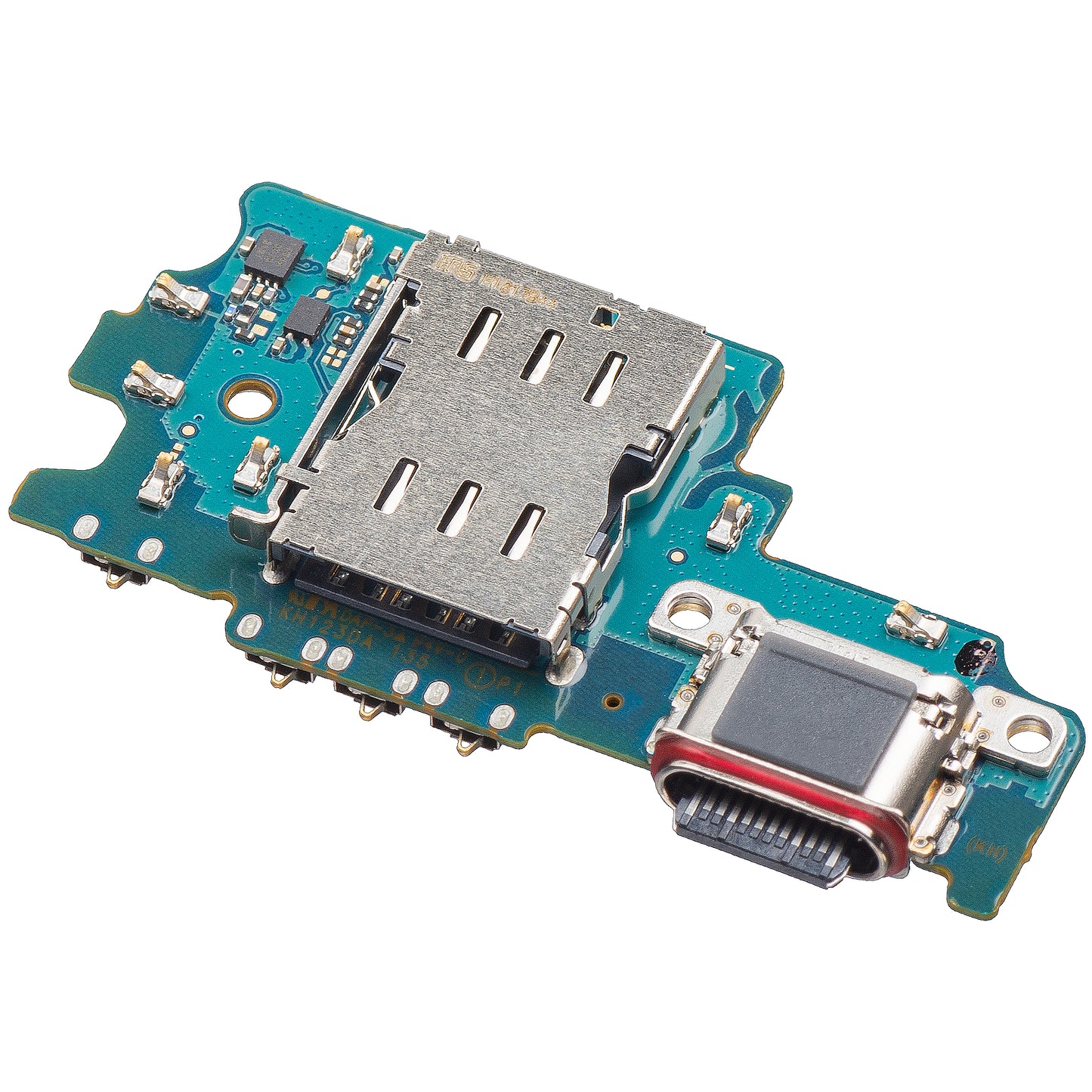 Placa com Conector de Carregamento - Microfone - Módulo Leitor SIM Samsung Galaxy S21 FE 5G G990, Service Pack GH96-14548A