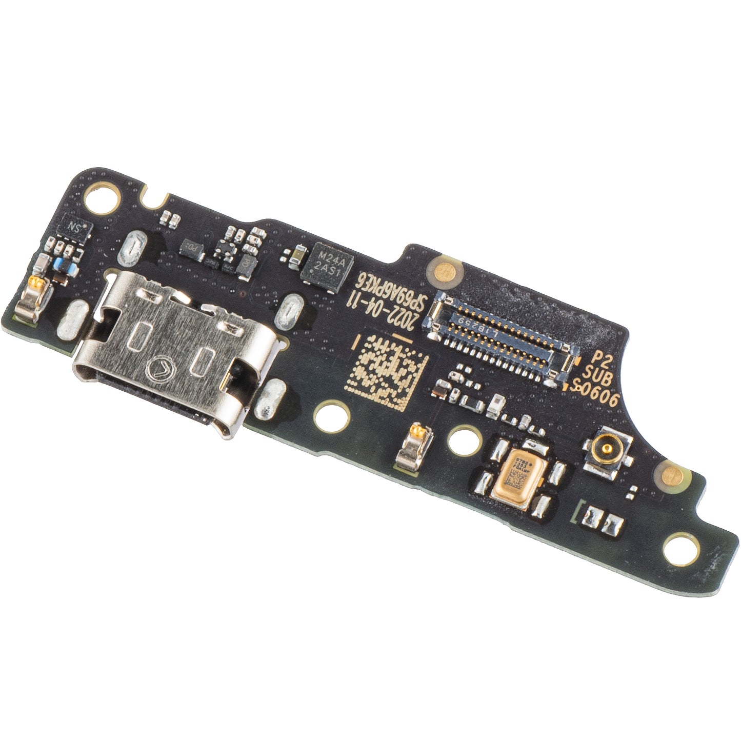 Placa com conetor de carregamento - Microfone Motorola Moto E32, Service Pack 5P68C20691
